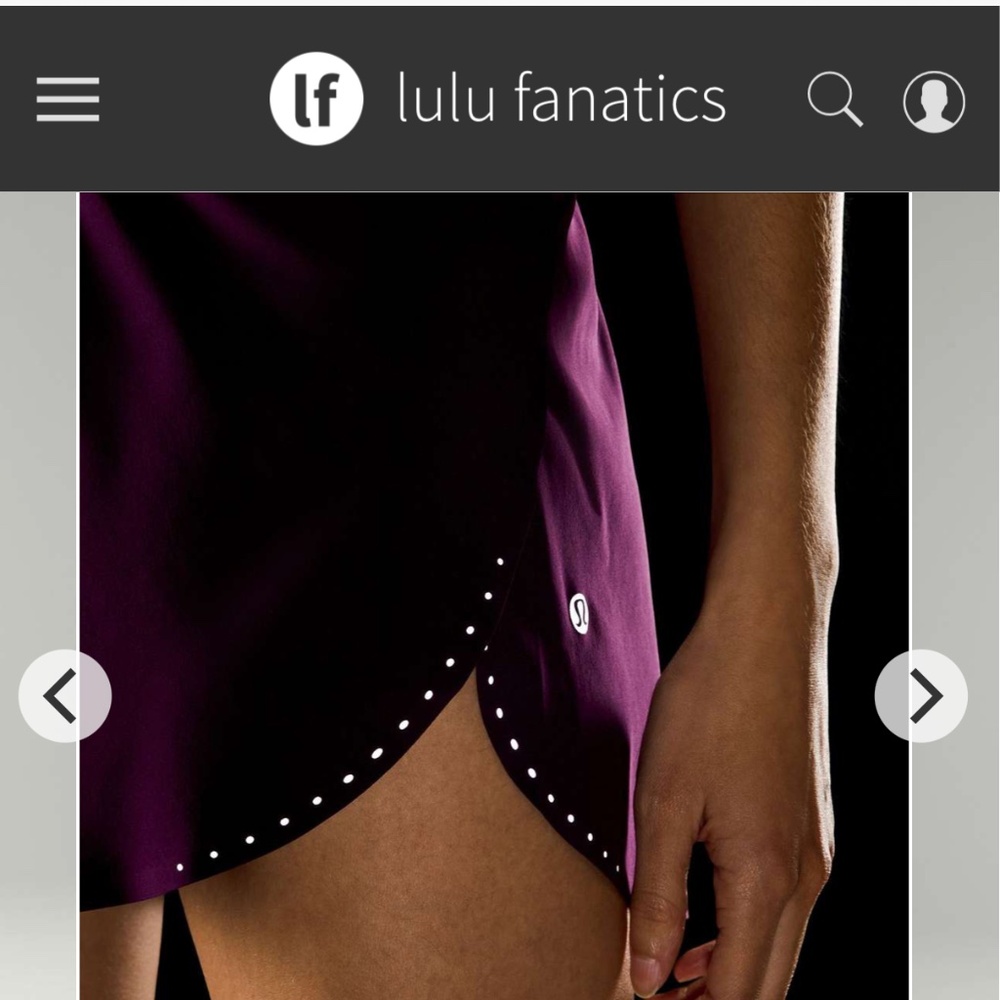 Lululemon Fast and Free high rise  short